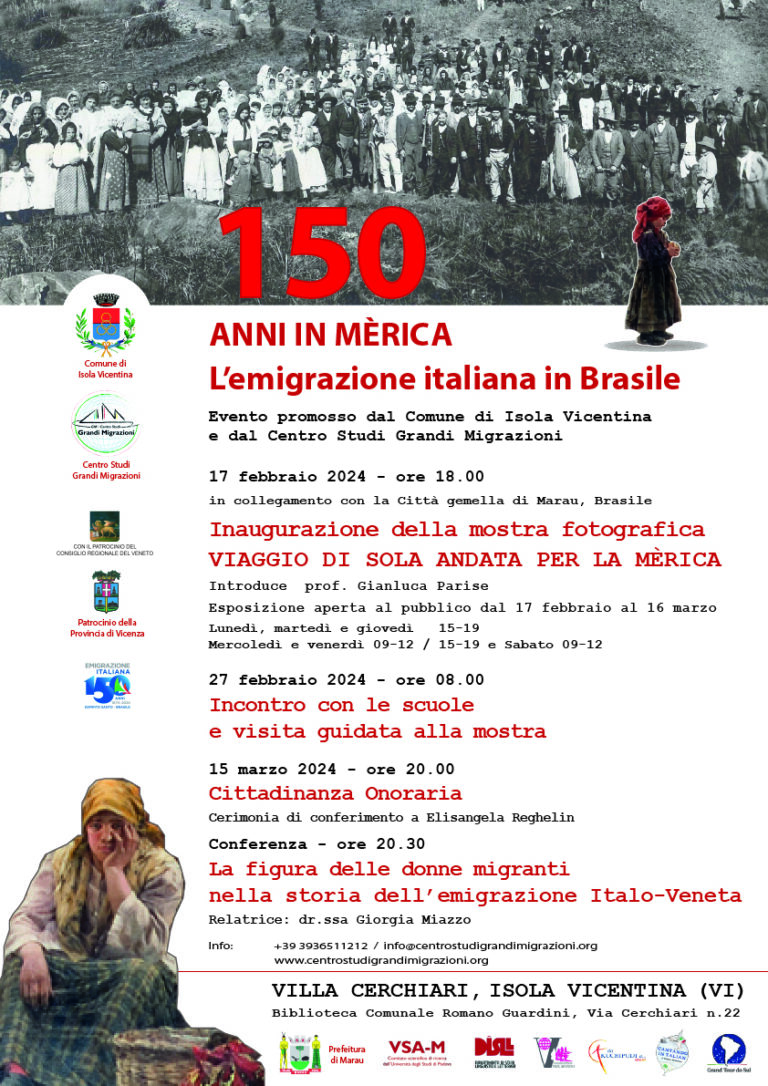 2024 - 150 anni in Mèrica - Locandina - Isola Vicentina (VI)